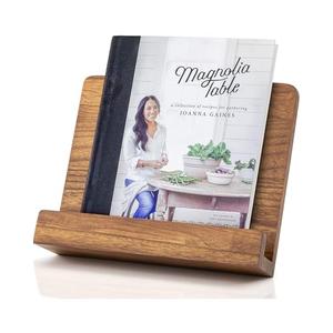 Beautiful Cookbook Stand for Your Kitchen Counter - Solid Wood Stand Easily Keeps Cook or Recipe Books Open for Convenient Cooking - Perfectly Fits Your iPad/Tablet and Enhances Any Kitchen Decor