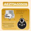 AEZ73453509 Stove Knob Replacements Fit for lg Gas Range/Oven Models LRG3095ST LRG3091ST LRG3093ST LRG3085ST LRG3036ST LRG3035ST, Replaces AEZ72909008 AP5669773 2347547 PS7321756, 5 Pack