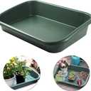 Garden Tidy Tray, Multifunctional One Piece Potting Tray for Seeding, Mixing, Growing and Pot Storage, Succulent and Cactus Soil Potting Mix Tray 23"x16.4"x4.3",Green, Large