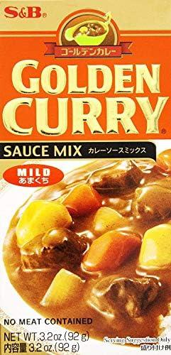 S&B, Golden Curry Sauce Mix, Mild, 3.2 oz (5 Pack) 15/03/2027