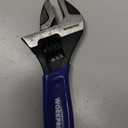 WORKPRO  Adjustable Wrench  6-Inch  Wide Jaw Black Oxide Wrench, Cr-V Steel, Metric & SAE Scales,  for Home Repairs, Plumbing, Garage Work