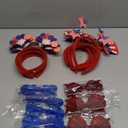 4th of July Headband Star Sunglasses Red White Blue  Day Patriotic Accessories for Independence Day Party Supplies, PCS 24