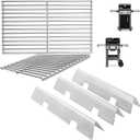 Grill Parts for Weber GS4 Spirit II & I E210 S210 E220 S220, GS4 Spirit 2 Grill Parts for Weber Flavorizer Bars 7635 67045 69796, Grates 7637 Replacement for Weber Spirit 2 Burner Kit, Stainless Steel