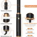 OKWRAP 5 in 1 Negative Ionic Hair Dryer Brush, Hot Air Styler with Auto Wrap Curler, Detachable Blow Dry Brush for Drying, Curling, Straightening & Smoothing