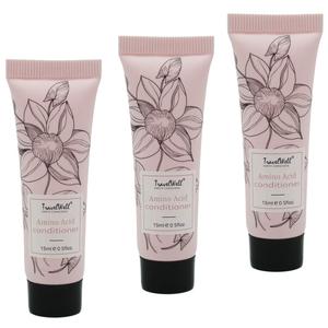 Travelwell Conditioner, Flower Series Hotel Travel Size Guest 0.5 Fl Oz/15ml, 200 Tubes per Box | Travel Size Toiletries | Cruelty-Free Bulk Set