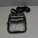 Blvornl Clear Crossbody Bag with Adjustable Shoulder Strap, Stadium Approved PVC Purse Bag, Messenger Bag (Large)