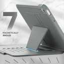 SEYMAC stock Case for iPad (A16) 11th/10th Generation 11''/10.9'', Strong Magnetic Auto Sleep Shockproof Case with Absorbing Multi-Angles Stand, Pen Holder, Card Slot (Gray)