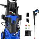 Electric Pressure Washer 5000PSI-Max 3GPM Power Washer 4 Different Pressure Tips, 25FT Hose Power Cord, Foam Cannon, Power Washer Electric Powerd for Patios Car Garden