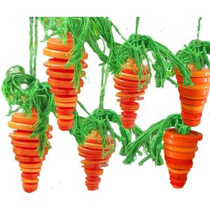 Carrot Decorations for Easter,Button Carrots Ornament,Carrot Decor for DIY Hanging Ornament for Easter Tree
