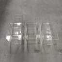 6pcs Acrylic Square Clear Flower Vase,5" x 5" x 5 Inch Clear Cube Centerpiece Vases,Square Floral Vases Candle Holder for Table Centerpiece,Wedding,Party,Home Office Decoration