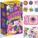 Puffy Sticker Maker Kit for Kids - Make Your Own 3D Stickers Ages 6-10 - Create DIY Craft Machine Unicorn Arts and Crafts Kits for Girls & Boys (90 Stickers)