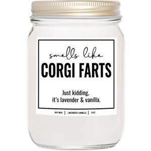 You Nique Designs, Corgi Candle, 8 Oz, Cute Corgi Gifts for Corgi Lovers Women, Corgi Stuff, Corgi Goft, Corgi Dad Mom, White All Natural Soy Vegan Aromatherapy Candles (Lavender & Vanilla) You Nique Designs, Corgi Candle, 8 Oz, Cute Corgi Gifts for Corgi Lovers Women, Corgi Stuff, Corgi Goft, Corgi Dad Mom, White All Natural Soy Vegan Aromatherapy Candles (Lavender & Vanilla)