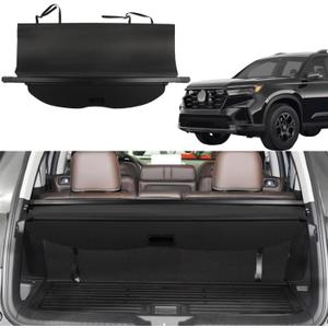 Cargo Cover for Honda Pilot 2024 2023 2025 Trunk Cover Pilot Accessories Rear Trunk Security Cover Shielding Shade Car, Black
