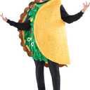 Spooktacular Creations Taco Costume Adult Men Realistic Deluxe Set for Halloween Dress Up Party Theme Activities (Small)