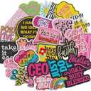 25 Pcs Phrase Iron on Patches for Girls, Assorted Styles Patches for Hat, Positive Affirmations Iron on Patches for Clothes, Backpack, Bags, Shoes and DIY Crafts