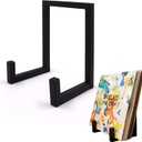 Vinyl Record Storage Black Metal Tabletop Record Holder for Albums Small Vinyl Record Stand for Lp Display Holds Any Size Records - 1 Pcs