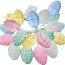 9.8 Ft 20-Led Easter Egg String Lights, Battery-Operated Crackle Pattern Decorations for Indoor Festivities and Parties