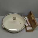 SENSARTE Ceramic Nonstick Frying Pan Skillet with Lid, 13.3 Inch Large Deep Frying Pan, 6 Qt Saute Pan, Induction Pan, Healthy Non Toxic Cooking Pan with Helper Handle, PFOA PFAS PTFE Free