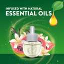 Air Wick Plug In Scented Oil Starter Kit, 2 Warmers + 6 Refills, Vanilla & Pink Papaya, Essential Oils, Air Freshener