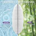 BPC Shredded Memory Foam Pillows Queen Size, Cooling Bed Pillows for Sleeping, Adjustable Firm Soft Support for Side Back Stomach Sleepers, Hypoallergenic Removable Washable Cover, CertiPUR-US, 2 Pack