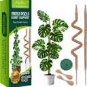 Lilyberri 2 Pack Bendable Moss Pole Monstera Plant Support, Plant Stakes for Indoor Plants, Moss Pole for Climbing Plants, Plant Support Stakes, Plant Sticks Support (2 Pack 63'')