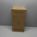 ALLGOT Outdoor Pole Lantern Light,Lamp Post Lighting Fixture,Anti-Rust Fence Post Deck Lighting, Patio Pillar Lamp for Garden, Patio, Pathway (Black, 16.9 Inch Height) (Black-Seeded Glass)