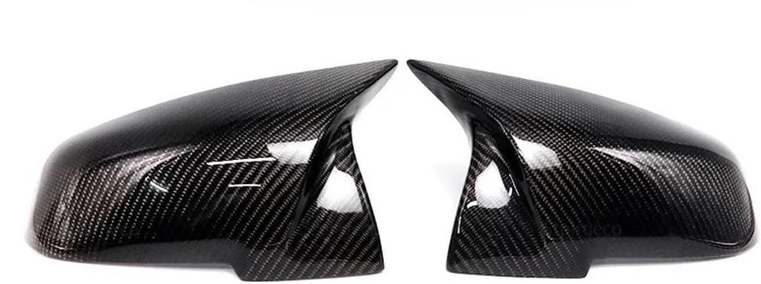 Carbon Fiber Side Case Style Car Rearview Mirror Caps Compatible for BMW Series 1 2 3 4 X F20 F21 F22 F23 F30 F32 F33 F36 X1(2pcs Real Carbon)
