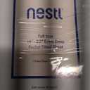 Extra Deep Full Fitted Sheet - Hotel Luxury Single Fitted Sheet Only - Easily Fits 18 inch to 24 inch Mattress - Ultra Soft, Wrinkle & Fade Free w/Extra Deep Pockets - Breathable & Comfy - Ice Blue