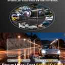4 Channel 360 Dash Cam Front Rear Inside & Left Right,4K+1080P*3 FHD Car Camera,5GHz WiFi & App Control,8 IR Lamps Night Vision,24H Parking Mode,G-Sensor,Loop Recording,Includes 64GB SD CardBlack