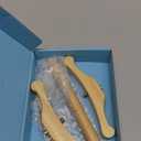 BENECREAT Niddy Noddy, Burlywood Wooden Spinning Tool for Yarn Spinning, Handspun Yarn, Ply, Creating Skein, 7.87x6.3x0.8 Inch