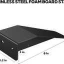 Foam Board Stand Heavy Duty Stainless Steel – Adjustable Sign Holder Base for Any Size Board – Ideal for Commercial Advertising, Events, Store Displays (Enhanced Edition)
