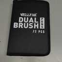 72 ColorsAdult Coloring Book Markers No Bleed  Dual Felt Tip (Fine & Brush) Art Markers for Teens/Kids  Gel Acrylic Paint Pens Set for Sketching, Drawing, Rock Painting, Journaling, Non Bleeding.