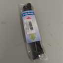 2 Pack Spring Tension Curtain Rod 8 to 12.5 Inch, DIY Mini Curtain Rods No Drill for Slim Window Cupboard Closet Sidelights, Black