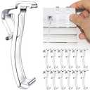 2.5 Inch Valance Clips for Horizontal Blind Valance (10 Pieces)