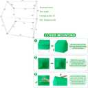 Winter Plant Covers for Freeze Protection Warm Plant Tent Shrub Covers for Winter Frost Protecting Fruit Potted Plants Tree from Freezing and Animals (24*24*28", 2 Pack)