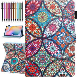 Case for Samsung Galaxy Tab A7 Lite 8.7 inch [ SM-T220/T225/T227 ] 2021 Model, Premium PU Leather Folding Stand Cover with Pen Holder & Multiple Viewing Angles - Kaleidoscope