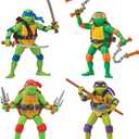 Teenage Mutant Ninja Turtles: Mutant Mayhem Basic Figure Turtle 4-Pack Bundle by Playmates Toys