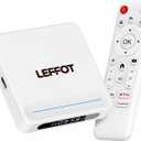 Android 14.0 TV Box 2025, LEFFOT H618 Plus 4K UHD Streaming Device for TV, 4GB RAM + 128GB ROM, Support Gogle Assistant Voice Remote, HDR 10, 2.4G & 5G WiFi 6, BT 5.4, Allwinner H618 Quad-Core A53