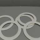 5 Pack-White Light Trim Ring Recessed Can 6" Inch Over Size Oversized Lighting Fixture