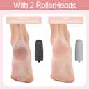 LQT Electric Foot File Rechargeable Callus Remover for Hard, Cracked Skin At-Home Pedicure Kit for Smooth Feet (Men & Women) (Pink)