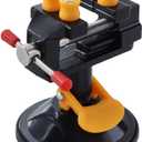 Yakamoz Universal Mini Suction Vise Clamp 360 Degrees Drill Press Vise Table Bench Vice with Suction Base for DIY Hobby Jewelry Watch Repairing Nuclear Sculpture Craft Carving Clip On Tool