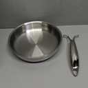 EWFEN Tri-Ply Stainless Steel Frying Pans Set, 8”Cooking pans, PFOA&PTFE Free Skillet, Induction Cooking Pan, Dishwasher and Oven Safe, Fast & Even Heat, Heavy Duty and Detachable Handle