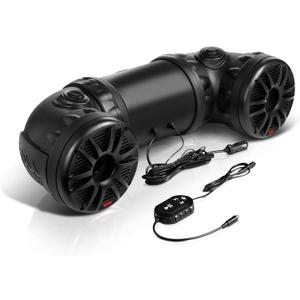 BOSS Audio Systems ATV85B ATV Speaker System - 8 Inch Speakers, 1.5 Inch Tweeters, Full Range Audio, Built-in Amplifier, Bluetooth Remote