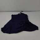 Tempt Me Women One Piece Swim Dress One Shoulder Swimsuit with Skirt Tummy Control Swimdress Bathing Suit (Navy Blue, Medium)