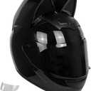 Cat Ear Offroad Helmets,Men and Women Full Face Motorcycle Helmet,for Dirt Bike, Four-Wheeled ATV, L