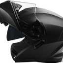 GJH Motorcycle Helmets for Men & Women Modular Motorcycle Helmet Flip Up Anti-Fog Lens Double for Helmets for Adults DOT Approved Medium