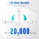 iPhone Charger 3Pack 6FT MFi Certified USB A to Lightning Cable Fast Charging Cords Apple Charger Compatible with iPhone 14 13 12 11 XS XR X Pro Max Mini 8 7 6S 6 Plus 5S SE iPad iPod Airpods