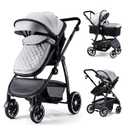 Baby Stroller, 2-in-1 Reversible Toddler Seat with Lie-Flat Mode