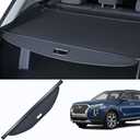 Trunk Cargo Cover Compatible for Hyundai Palisade 2020 2021 2022 2023 2024 2025 Retractable Rear Trunk Cargo Luggage Security Shade Cover Shield