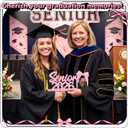 Leinuosen 1 Pcs Graduation Gift for Senior 2026 Pink Wooden Picture Frame with Tassel Holder Senior 2026 Shape Picture Frame for 5 * 3.5 Inch Photo Tabletop Display for High School Graduate